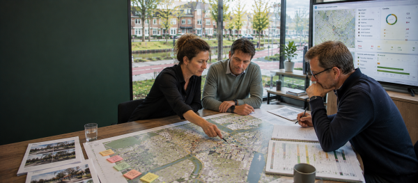 Beheerders bespreken assetmanagement, risico's en beheerplanning van de openbare ruimte